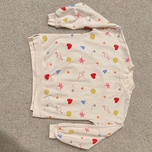 Old Navy Cream Ribbed Sweatshirt